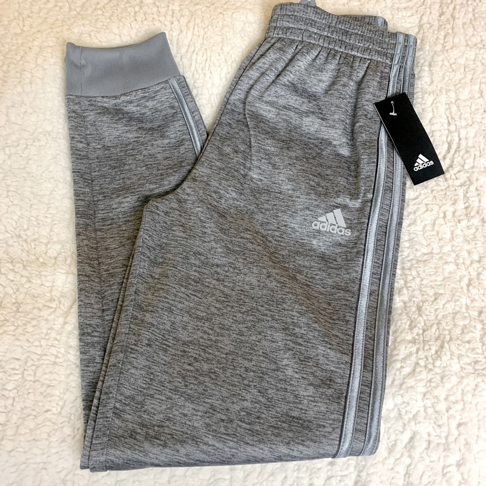 ADDIDAS Joggers, Boys Sz Large 14-16, Charcoal Grey, Brand NWT